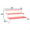 Acrylic Display Stand Shelf 3 Tier, for Cupcake Total Size 12x10x6.3Inches Each Board 30Cmx10cm,