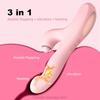 3-in-1 Vibrating Thrusting Massage Stick for Women G-spot Stimulator Soft Silicone Adult Toy