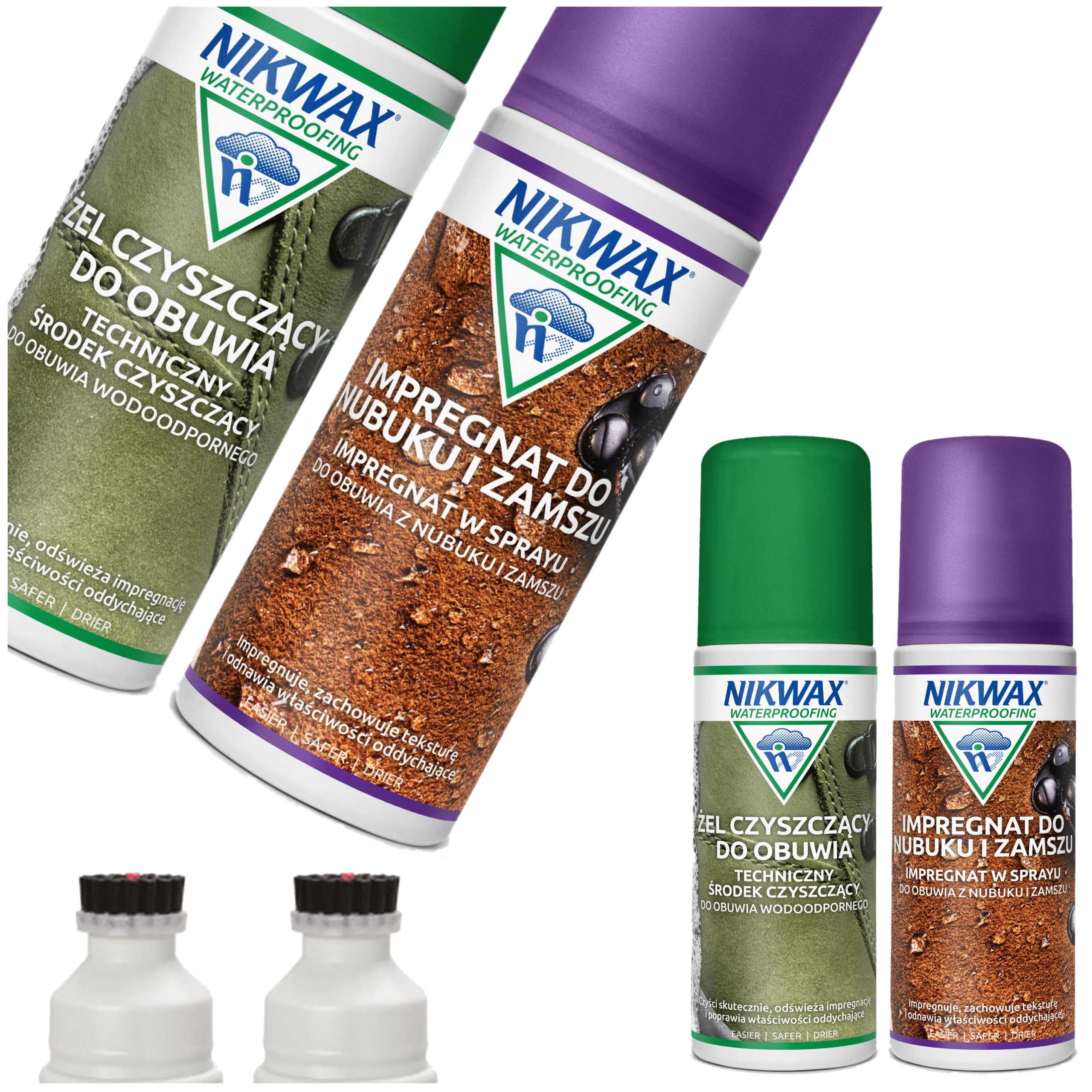 Nikwax Nubuck & Suede - Schoonmaak- en Impregneerset - 125ml - Milieuvriendelijk - Voor Nubuck, Suède, Gore-Tex