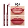 2 in 1 Matte Lip Liner, Waterproof Lip Liner Pencil, Highly Pigmented Smudgeproof Nude Pink Red Lip Liner Contouring Makeup Kit