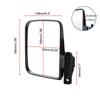 2PCS Golf Cart Mirrors Side View Mirror 180 Degrees Rearview Mirror Universal Golf Cart View Mirror