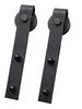 Sliding Barn Door Hardware Kit with Track and Accessories
