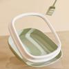 Extra Large Semi-Enclosed Anti-Splash Cat Litter Box, Plastic Pet Toilet