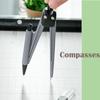 Set Compas Riglă de Opt Piese Set de Desen Compas Riglă Triunghiulară Set Planșetă pentru Elev de Școală Pedagogică Test