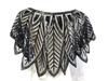 Women's Sequin Beaded Mesh Shawl Bolero - Stylish Outerwear for Dance and Evening Gowns