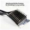 BBQ Brush, Heavy-duty Metal Bristle Cleaner for Outdoor Grilling, Ergonomic Handle BBQ Tool with Pointed Tail (1 Piece)