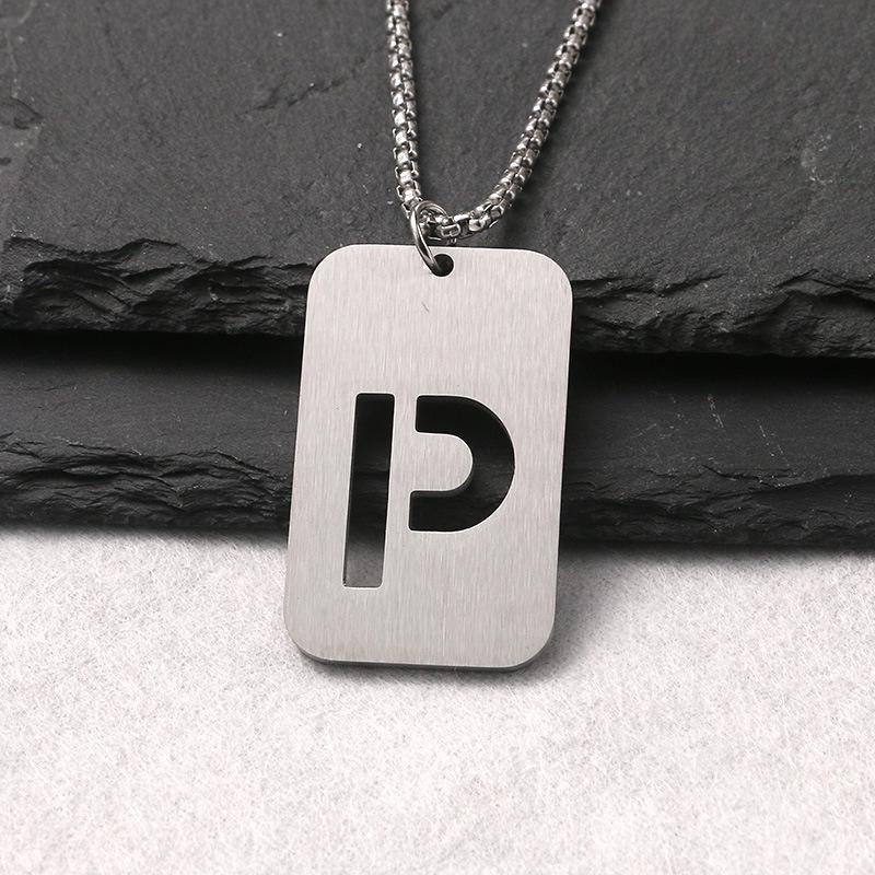 Personalized 2024 Stainless Steel Dog Tag Necklace: Hip Hop Style Long Chain for Couples