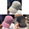 Cotton Baseball Cap With Pearl Embellishments For Summer Sun Protection