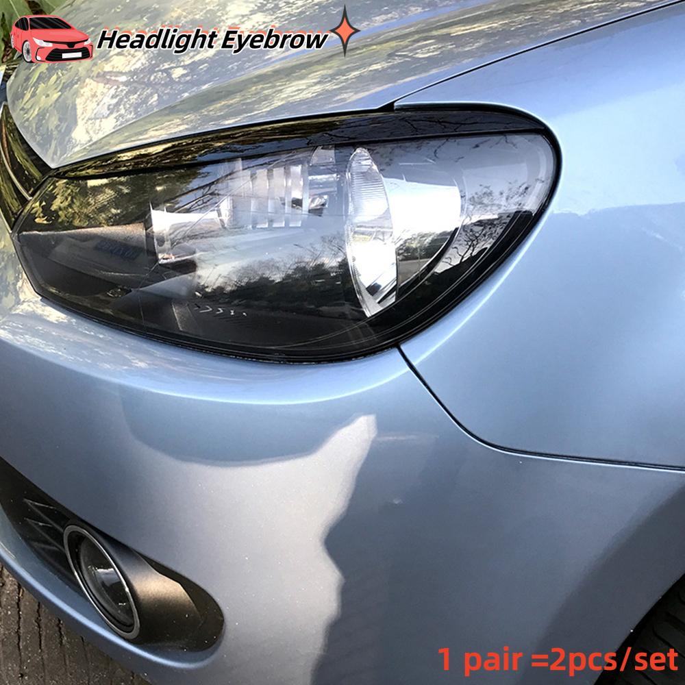 ABS Headlight Eyebrow for Volkswagen VW Golf 6 VI MK6 GTI GTR GTD 2008 - 2013 Car Head Light Eyelids Cover Trim Stickers
