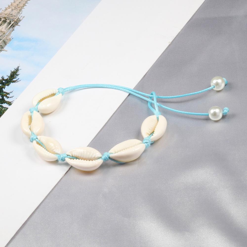 Ocean Style Adjustable Shell Bracelet – Fashionable Wristband with Multiple Styles for Women