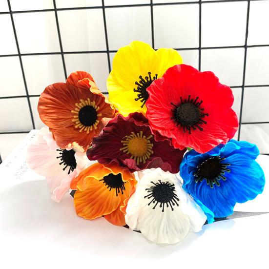 Künstliche Blume Fake PU Blumiger Stiel Real Touch Kunstseide Blumenstrauß für Hochzeitsfeier Dekoration Blumengestecke Haus Tischmittelstücke