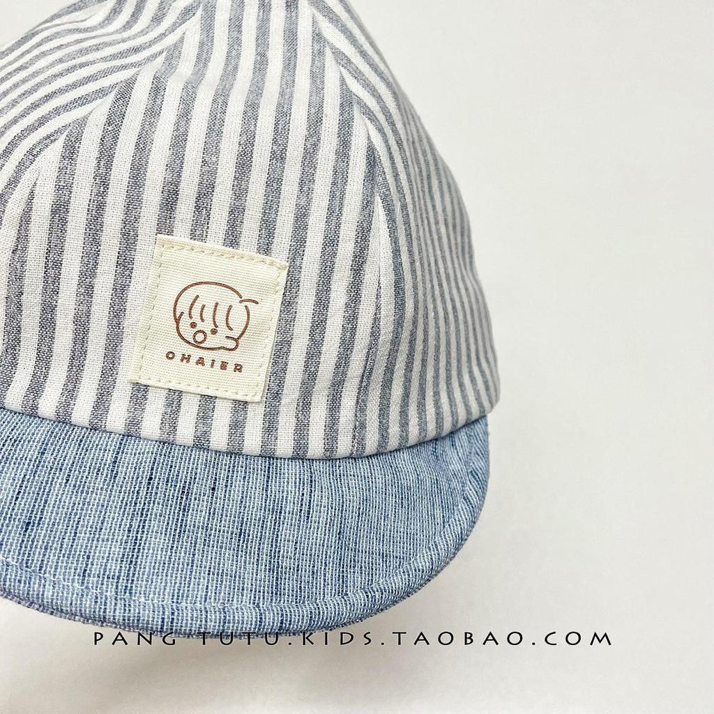 Striped Pointy Pacifier Hat: Versatile Spring/Autumn Sunshade for Baby Boys and Girls