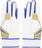 adidas Baseball Batting Size Gold and Blue Size LBG404 Gloves, 41, Basic, (8223), L,