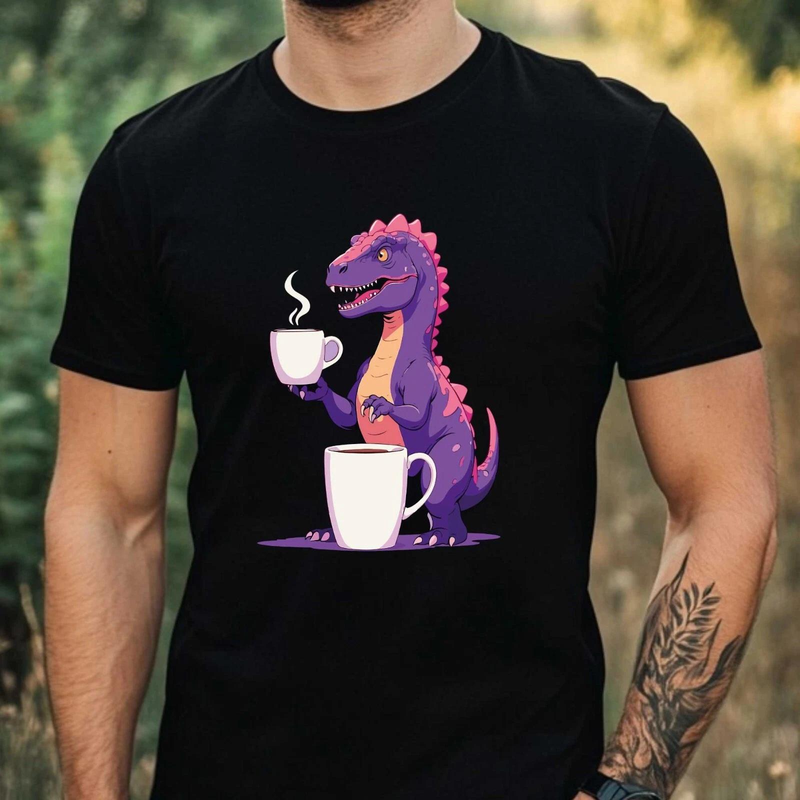 T-Shirt Herren Lustige Kaffee Motiv Baumwolle Größe XS bis 5XL XS