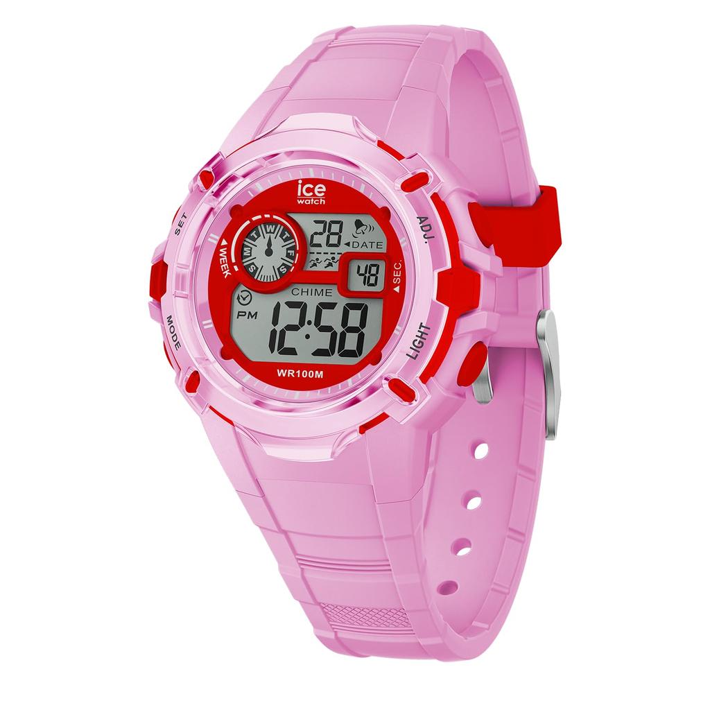 Ice-watch Ice Digits Explorer Lovely Pink Small 40mm Digital Watch