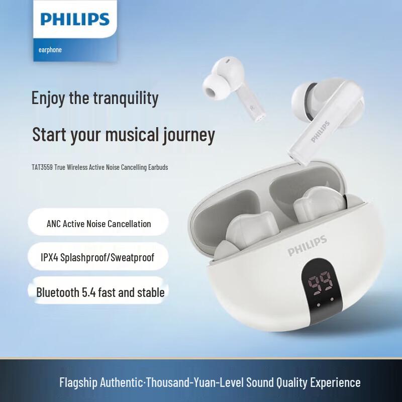 

Philips TAT3559 True Wireless ANC Earbuds
