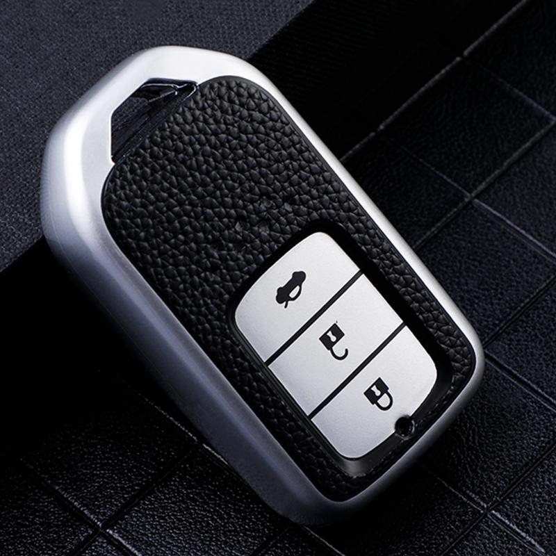 Tpu Leather Shell Holder Protector For Honda Crv Cr-V Fit Civic Accord Hr-V Hrv City Odyssey Xr-V Car Remote Key Case Cover