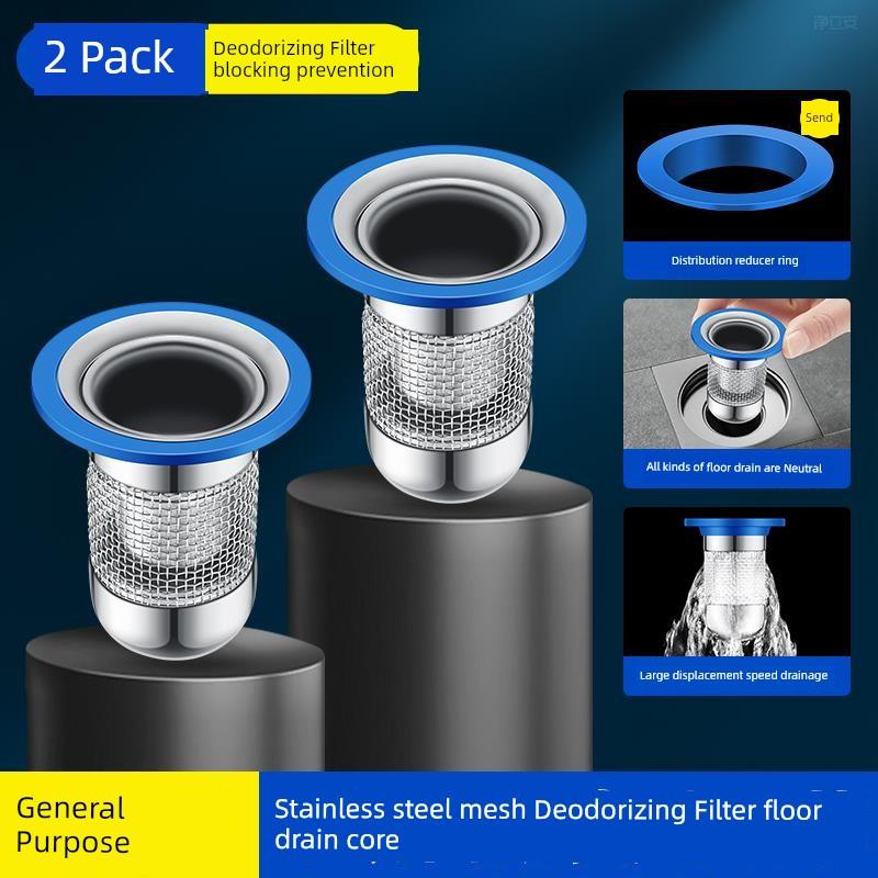 Floor Drain Deodorant Device Bathroom Universal Sewer Deodorant Artifact Anti-Hair Filter Screen Anti-Flying Insects Inner Core