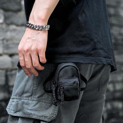 Mini Neck Hanging Key Bag Waterproof Oxford Fabric Zipper Wallet Coin Purse Small Backpack Keychain Keys Earphones Trinkets Storage Pouch