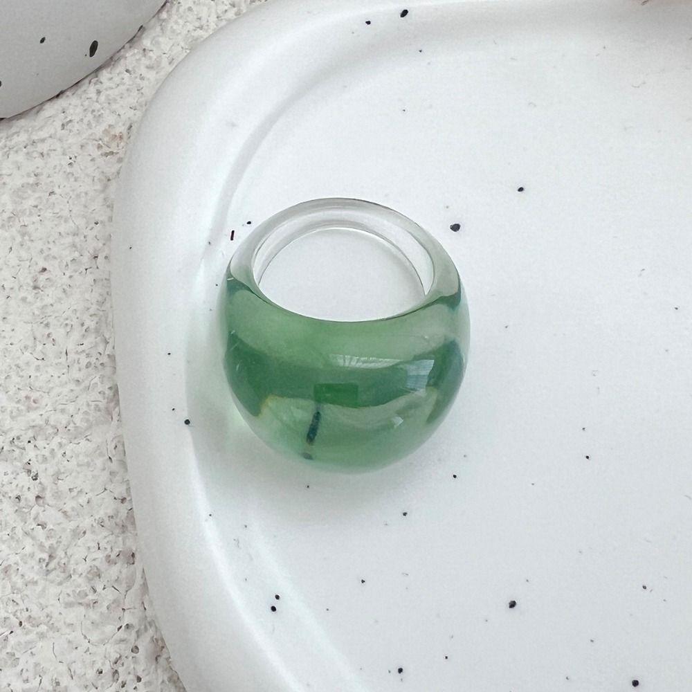 Smooth Irregular Rings Resin Geometric Rings Knuckle Rings Vintage Resin Rings  Women Jewelry