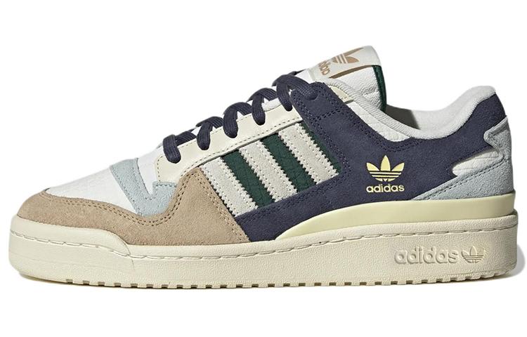 Forum Adidas Originals 84 Low  Beige Navy Green  GW4332