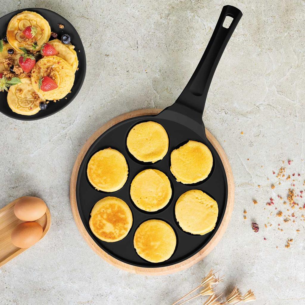 TITANIUM FRYPAN 26cm FOR PANCAKES BERLINGER HAUS BH-7793 BLACK ROSE