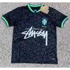 Maglia da Calcio Signature Stussy Retro Brasile Argentina Portogallo Maglia da Allenamento Calcio Uomo Donna Manica Corta