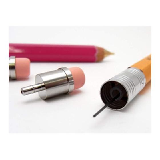 Slip-On Wooden Mechanical Pencil L, Natural, B-WSP-2801, Pencil-Style, With Eraser, 0.5mm Lead, Made in Japan, Wooden