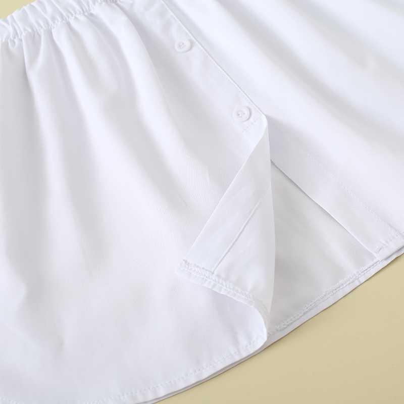 Women's Sweatshirt Layering Fake Hem Hip-Covering Skirt Pad