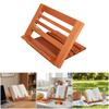Support de lecture pliable en bois peu encombrant avec clip pour page, angles réglables, support pour manuel, partitions de musique, livre de cuisine