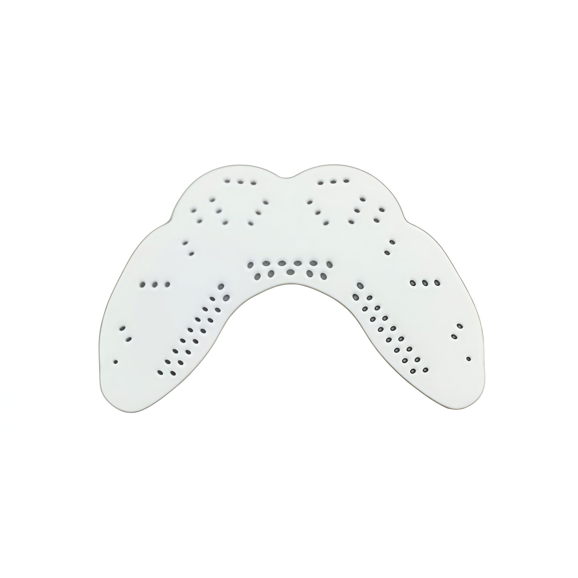 

Thin Thermoplastic American Football Mouthguard - Breathable, Comfortable, Water-Soluble Fit for Teeth Protection белый