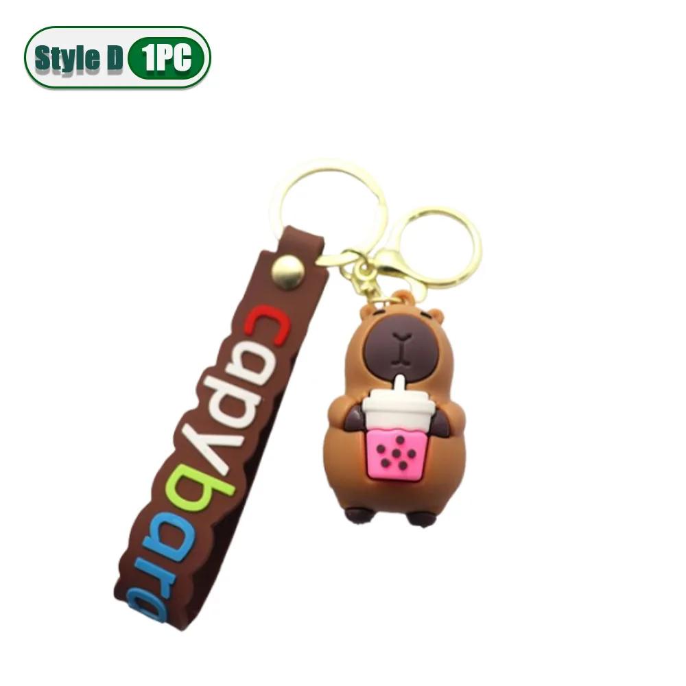 1-20 STÜCKE Niedlicher Capybara Schlüsselanhänger Mode Taschenanhänger Niedliches Tier Schlüsselanhänger Zubehör für Mädchen Kinder Rucksack Dekoration Geschenkidee