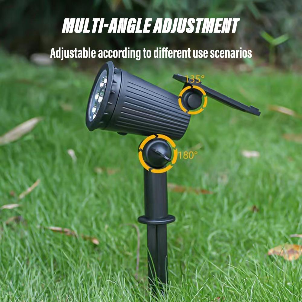 Outdoor Solar LED Lawn Lamp Plug-in Lamp Garden Landscape Lamp Decorative Colorful Light Suitable for Garden Terrace Courtyard