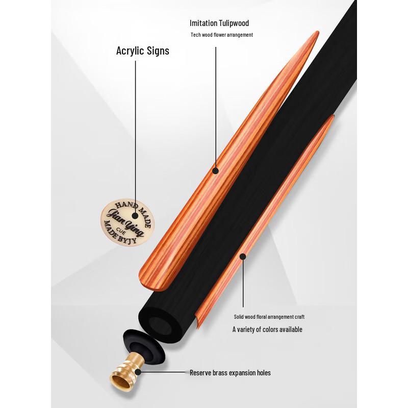 Jianying Ash Wood Snooker & Chinese 8-Ball Cue Stick