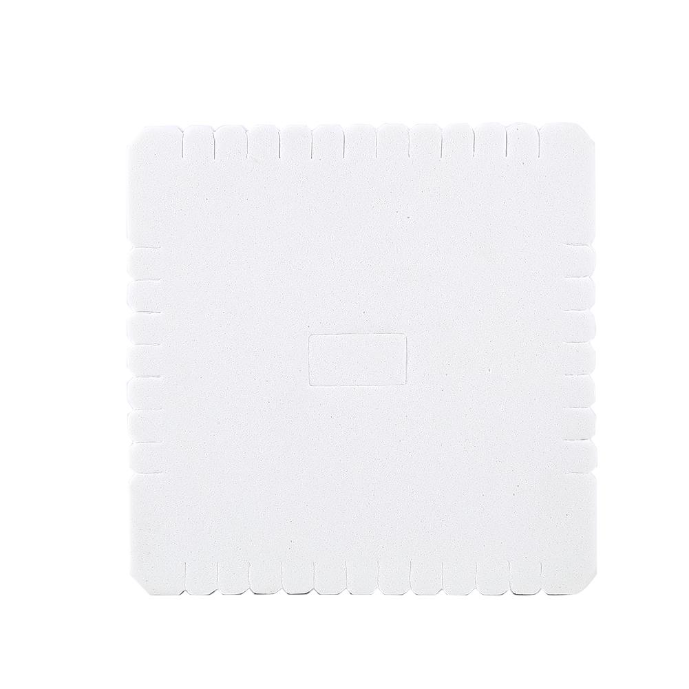 White Square EVA Foam Thread Disk Braiding Plate Braided Weaving Board(105mm)