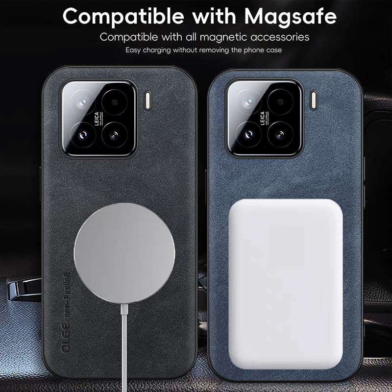 Magnetic Retro Leather Soft Case For Xiaomi 15 Pro Xiaomi15 Pro 5G Wireless Charging Phone Case Cover