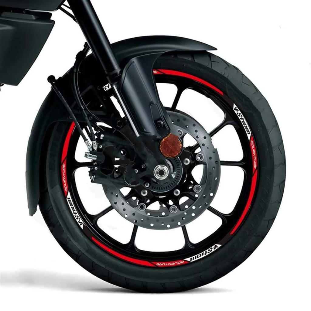 Reflective Wheel Sticker Rim Decal Stripe Tape Fits 19" 17" for Suzuki V-Strom DL650SX250Dl10001050XT (Style2)