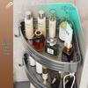 Punch-Free Bathroom Corner Storage Shelf
