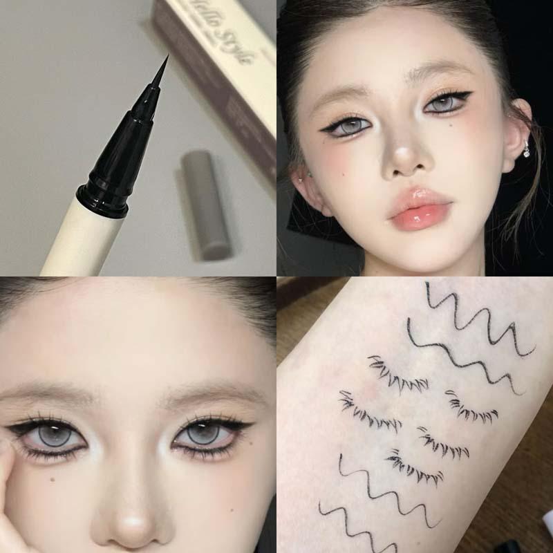 HelloStyle Waterproof Fine Tip Eyeliner – Smooth, Sweatproof, and Smudge-Resistant for Lower Eyelashes and Under-Eye Application.