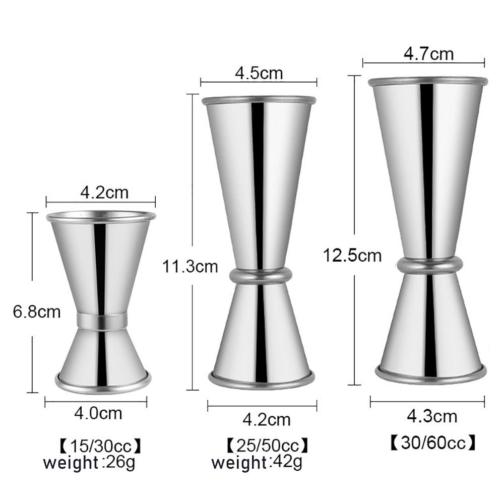Jigger 1 pièces en acier inoxydable pour Bar à Cocktail, Design japonais, tasse à mesurer à Double esprit, accessoires de Bar à domicile, de fête, de Club