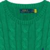 Polo Ralph Lauren Ss22 Solid Color Logo Embroidered Cable Knit Sweater Men Sweater Green 710775885-042