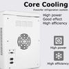 12L 2-IN-1 Mini Heating Box Fridge Home and Car Ultra Quiet Refrigerators Low Noise Car Refrigerators Cold Storage Cosmetic