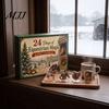 24 Day Christmas Surprise Equestrian Advent Calendar, 24Pcs Acrylic 2D Horse Ornament Set, Countdown Calendar Desk Decor, Gift for Lovers