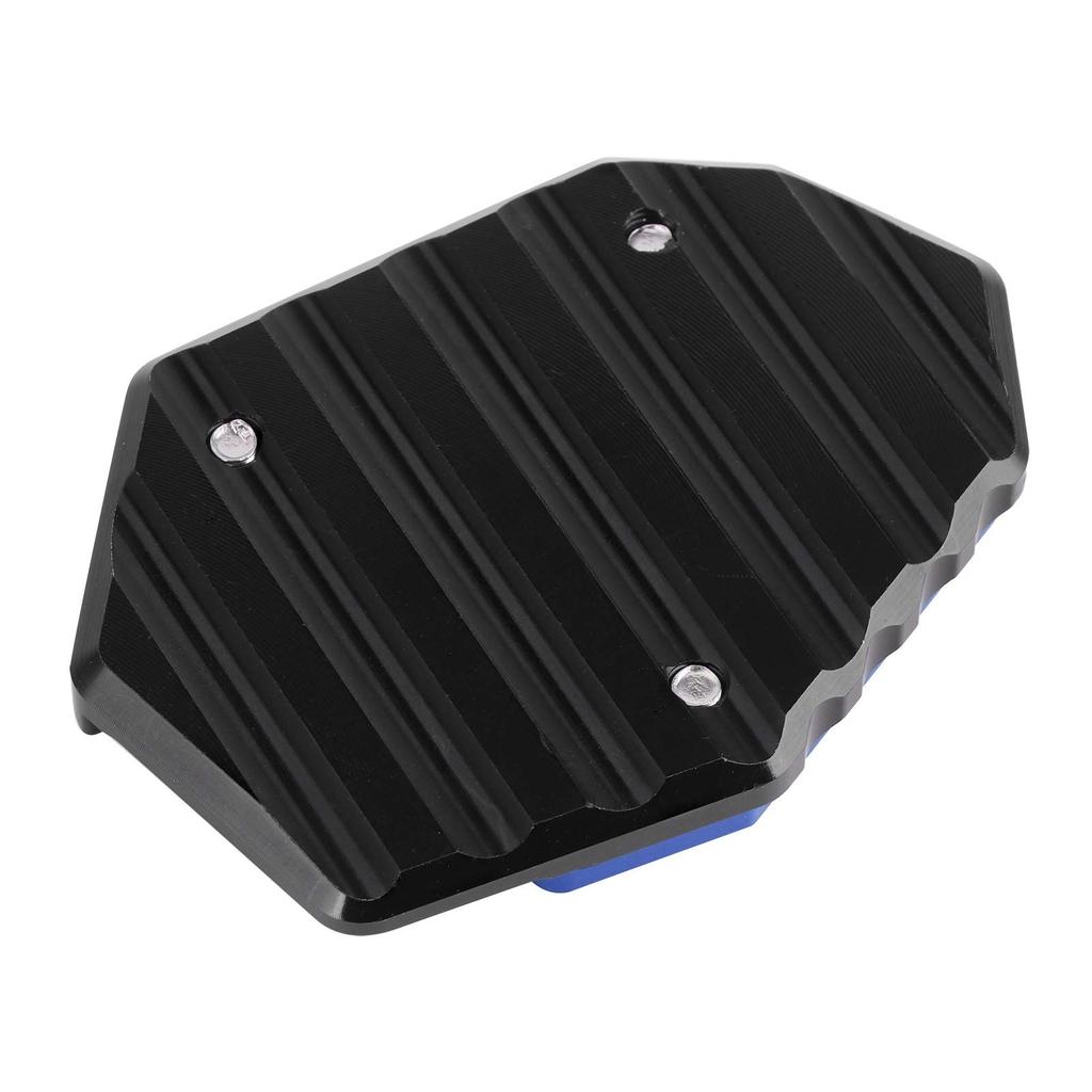 Side Stand Pad, Motorcycle Kickstand Pad, Extension Pad Support Plate Fits YMH YZF R25/YZF R3/MT‑25/MT‑03 14-19 (Blue)