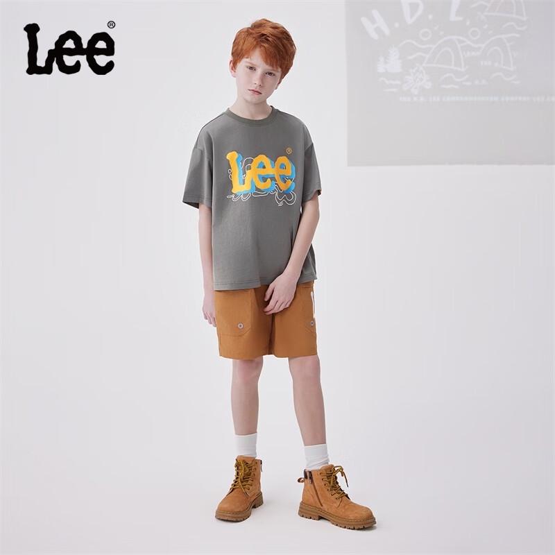 Lee Kids' Cotton Blend Letter Print Short Sleeve T-Shirt