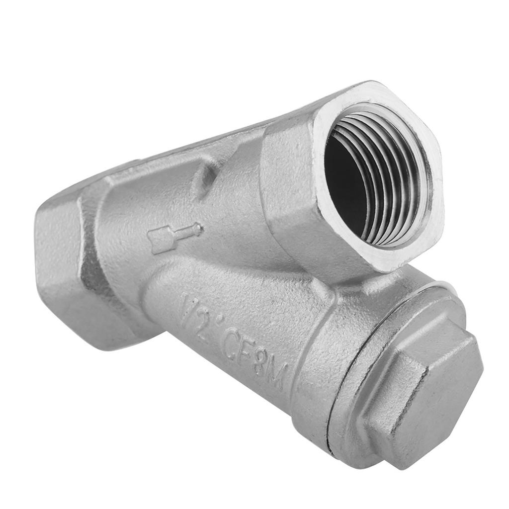DN15 12" PT Thread Stainless Steel Y Type Strainer Pump Filter for Water Gas