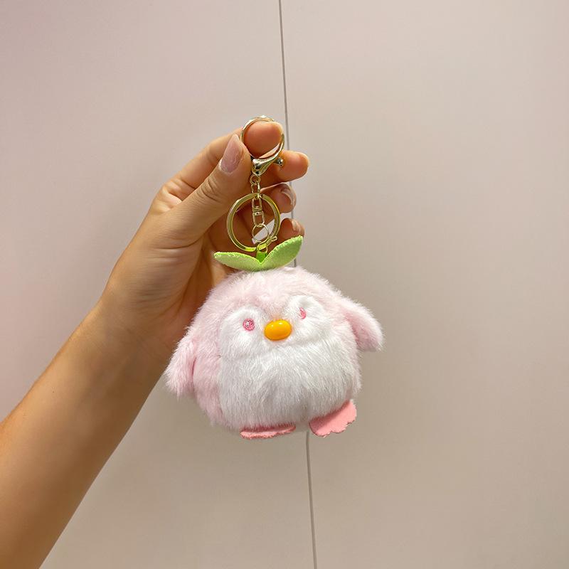 Cartoon 4-inch Pendant Keychain Atmosphere Doll Cute Rabbit Backpack Accessories Grab Machine Doll Boutique