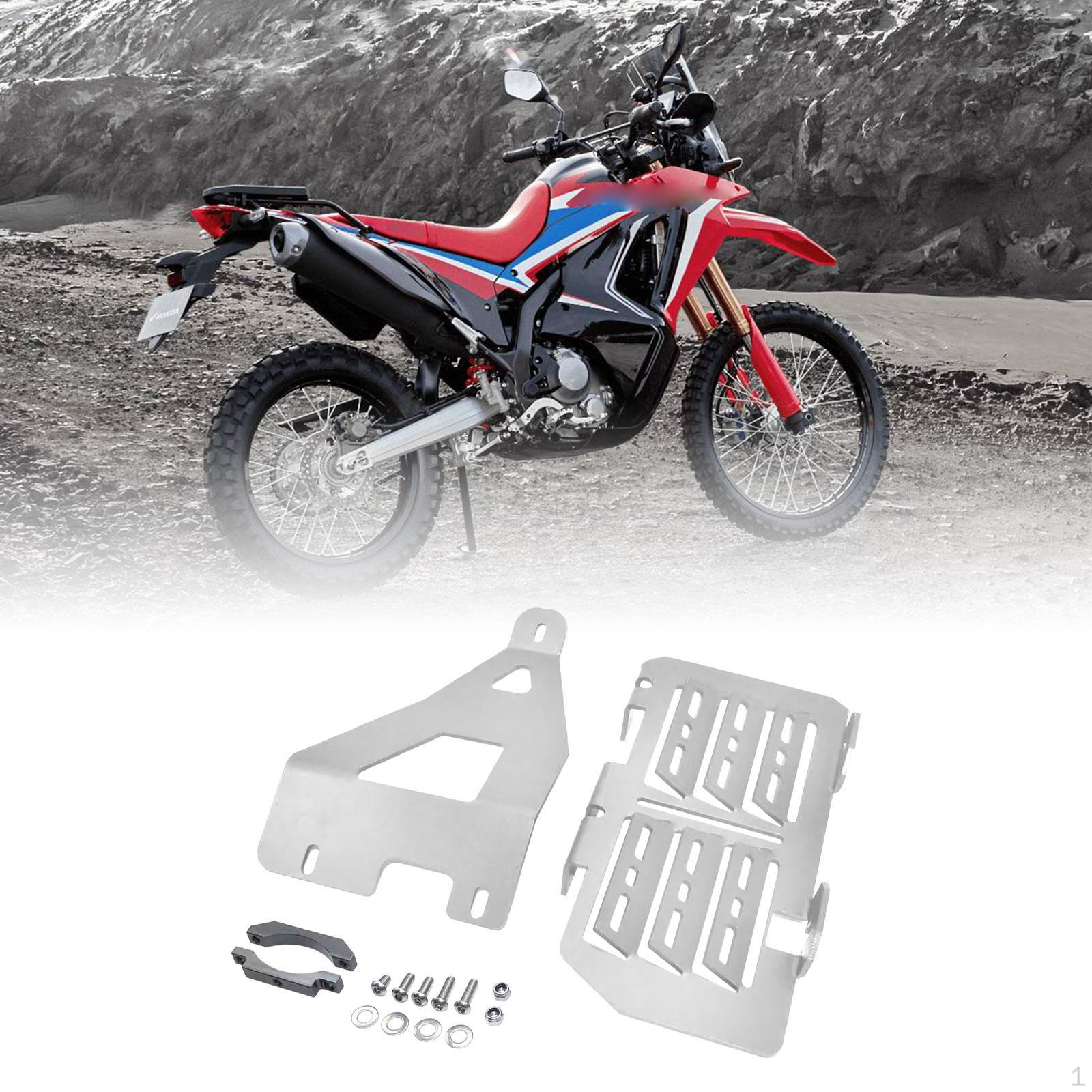 

Мотоциклетная решетка радиатора Защитная сборка Защитная защита водяного бака серебряный