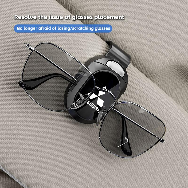 Soporte para Gafas de Sol de Coche Percha para Gafas Clip para Parasol para Mitsubishi Lancer ASX Outlander Pajero Evolution Accesorios