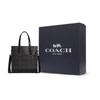 Coach Graham 36 Classic Monogram Canvas And Leather Tote Bag Men Tote Charcoal C3232-QBMI5